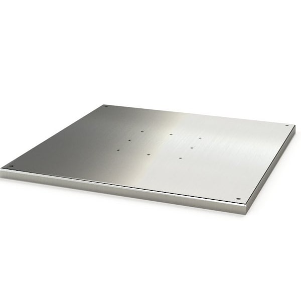 Pedestal Base, 1 in. H x 24 in. W x 24 in. L, 304 Stainless Steel